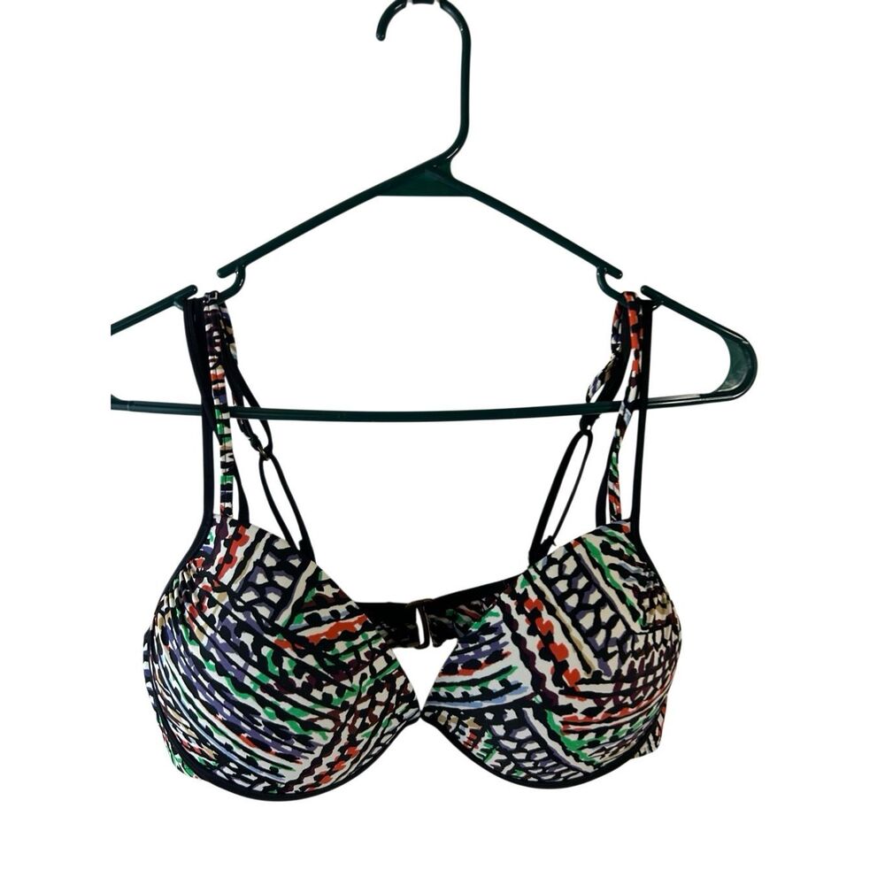 A.n.a swim large top padded‎ multi-colored double strap